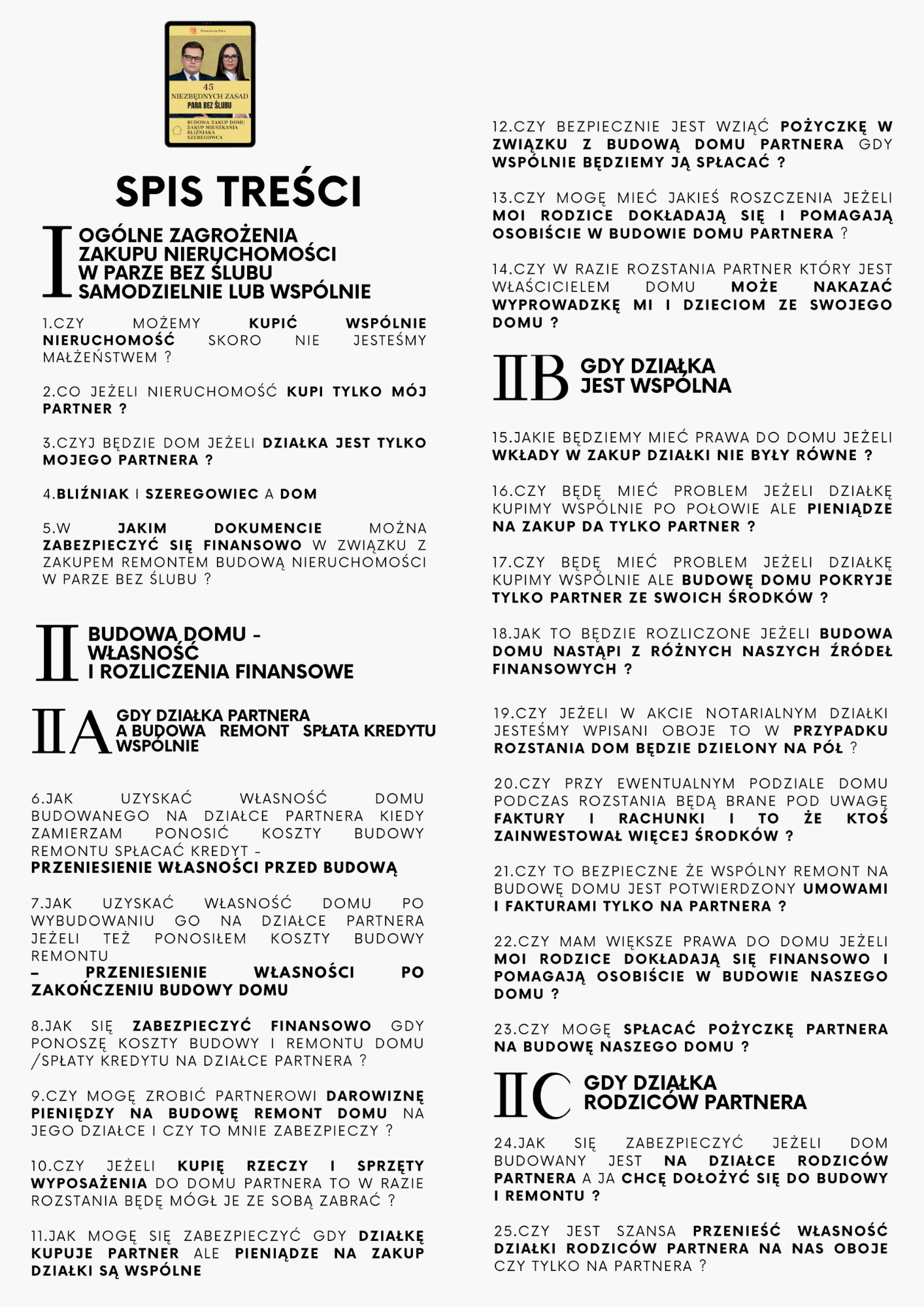 65 NIEZBĘDNYCH ZASAD przy BUDOWIE LUB ZAKUPIE NIERUCHOMOŚCI w parze bez ślubu